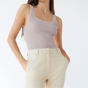 Aritzia Babaton Sculpt Knit Squareneck Tank